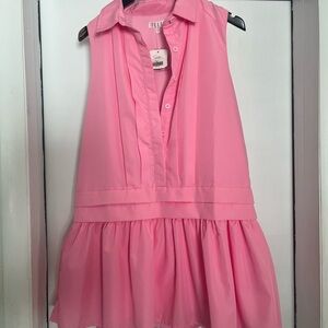 NWT Bubble gum pink drop waist dress